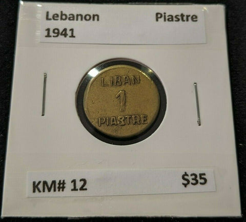 Lebanon 1941 1 Piastre KM# 12  #267  #15A