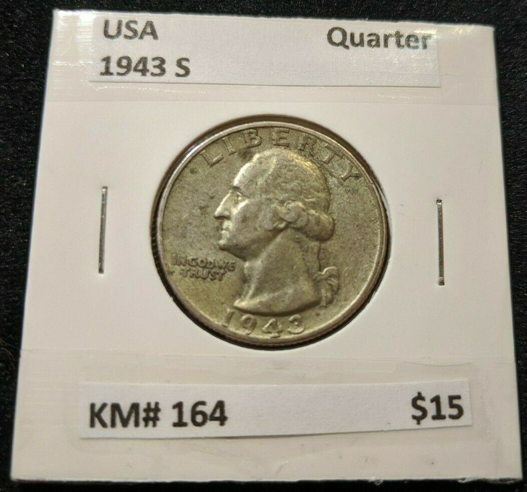 USA 1943 S Quarter 25c KM# 164