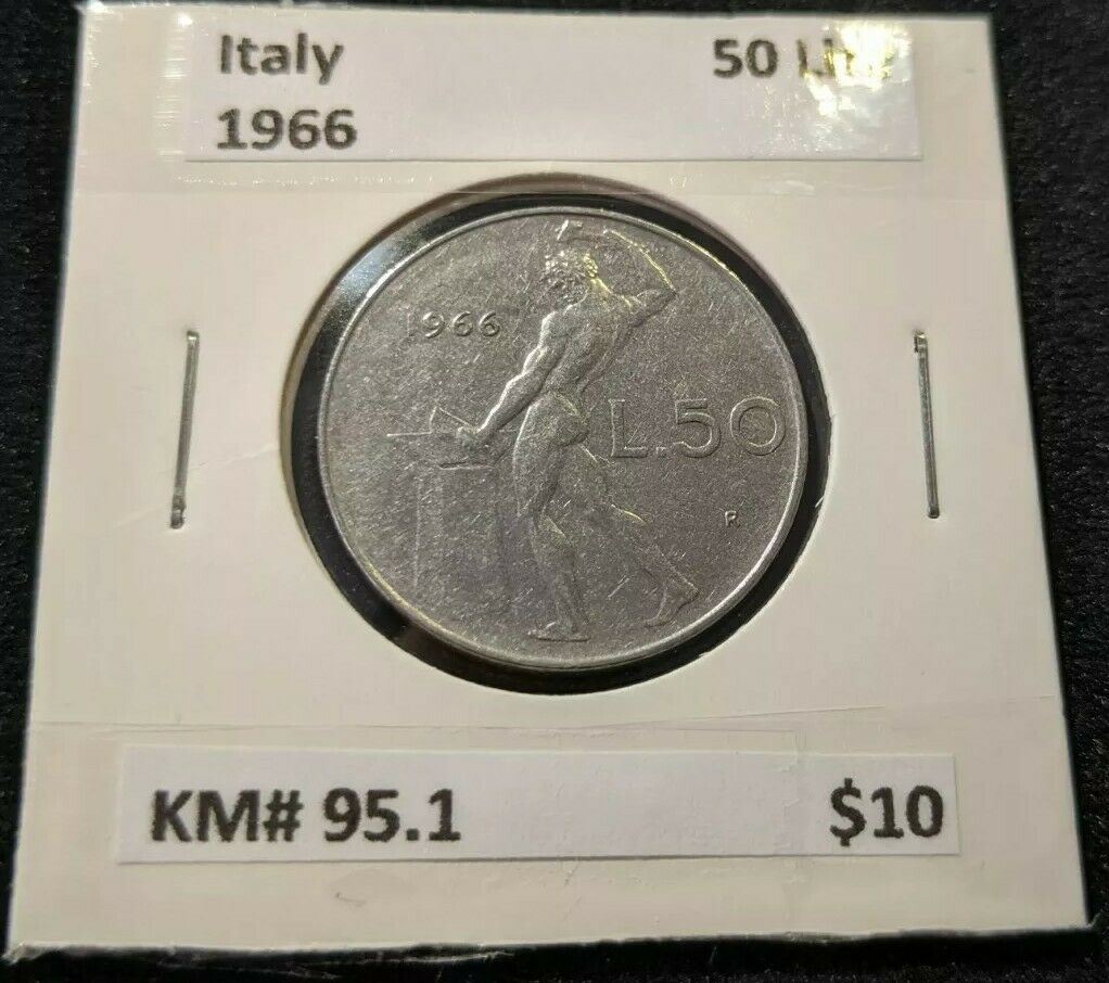 Italy 1966 50 Lire KM# 95.1