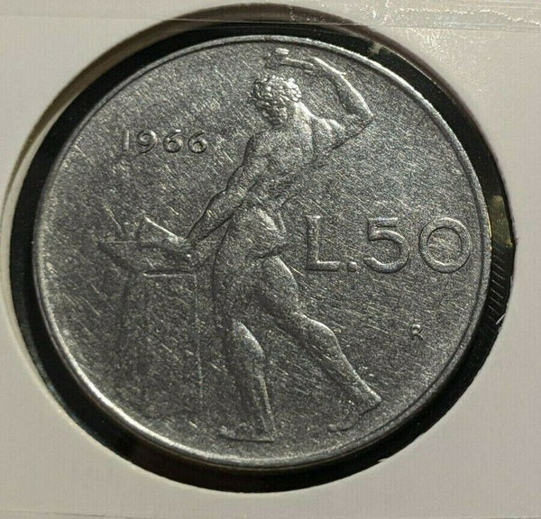 Italy 1966 50 Lire KM# 95.1