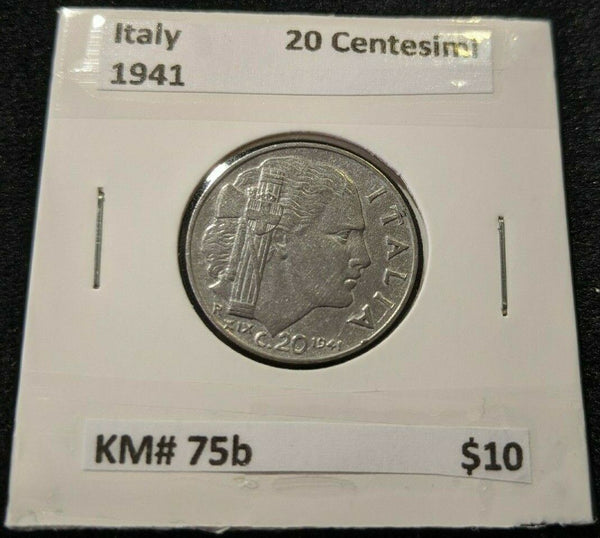 Italy 1941 20 Centesimi KM# 75b