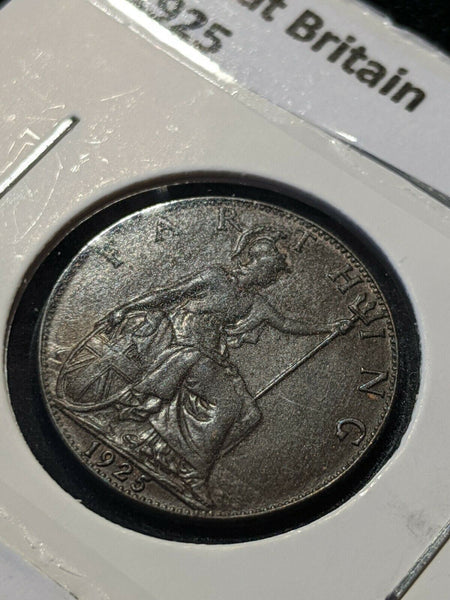 Great Britain 1925 1/4d Farthing KM# 808.2