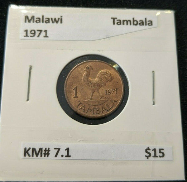 Malawi 1971 Tambala KM# 7.1