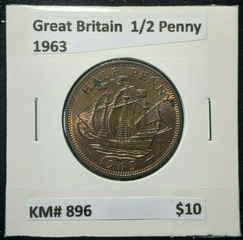 Great Britain 1963 1/2d Half Penny KM# 896         #265   #16A