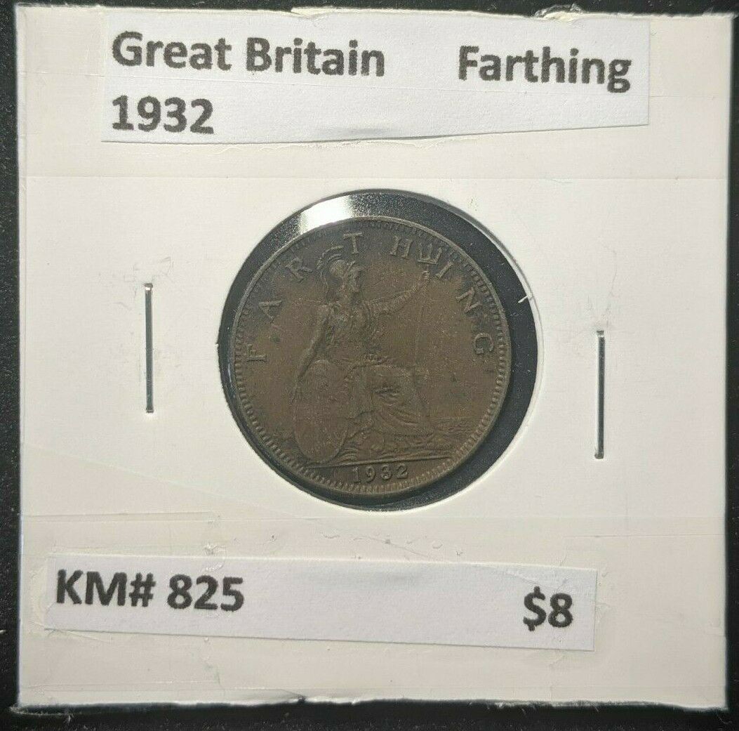 Great Britain 1932 1/4d  Farthing KM# 825         #342