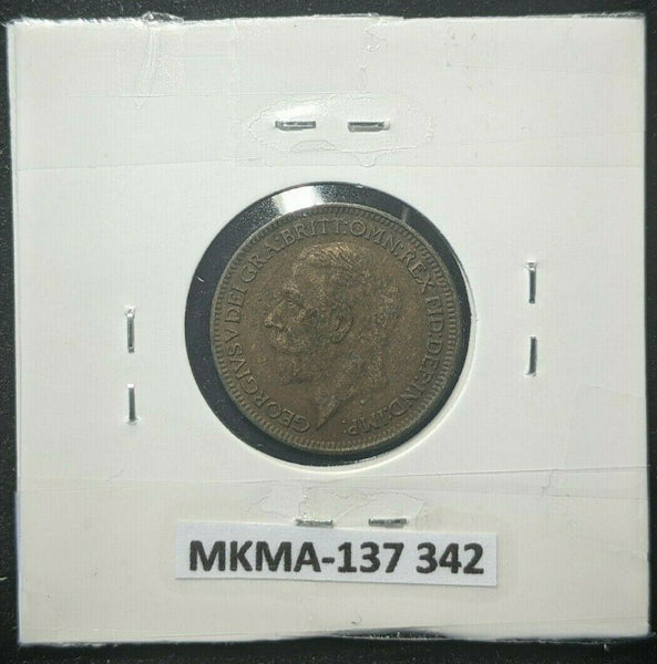 Great Britain 1932 1/4d  Farthing KM# 825         #342
