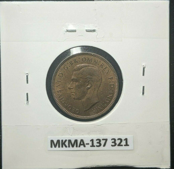 Great Britain 1945 1/4d  Farthing KM# 843         #321   #16A