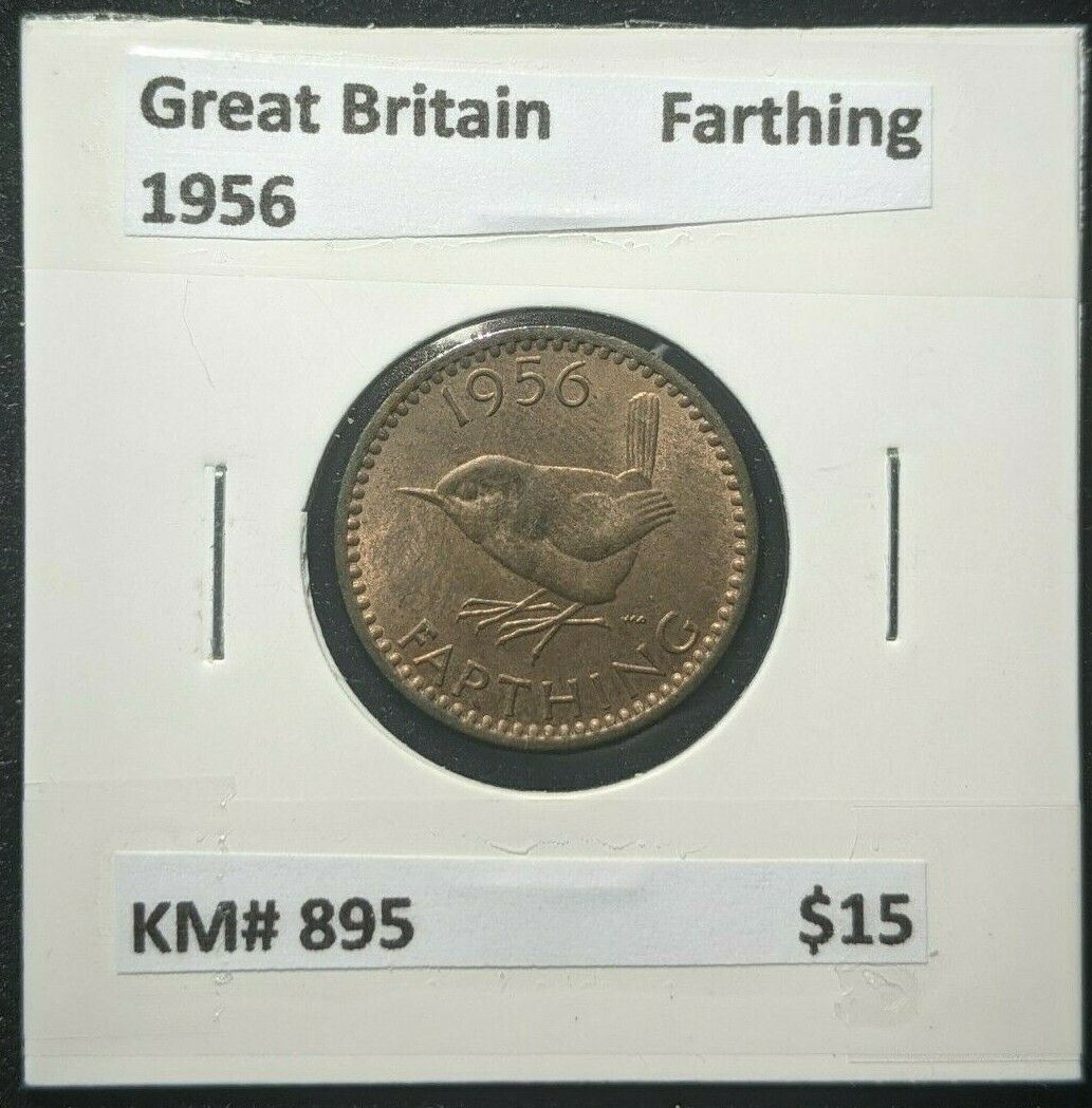 Great Britain 1956 1/4d  Farthing KM# 895         #061