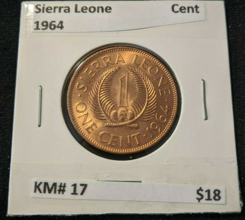 Sierra Leone 1964 Cent KM# 17  #227 #18A