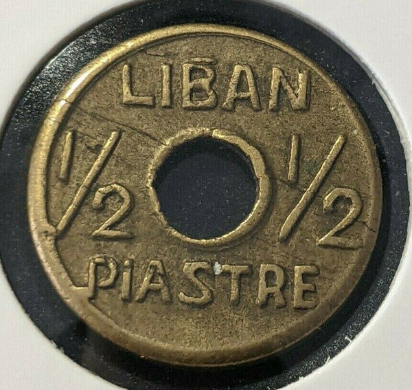 Lebanon 1941 1/2 Piastre KM# 11    #237  #15A