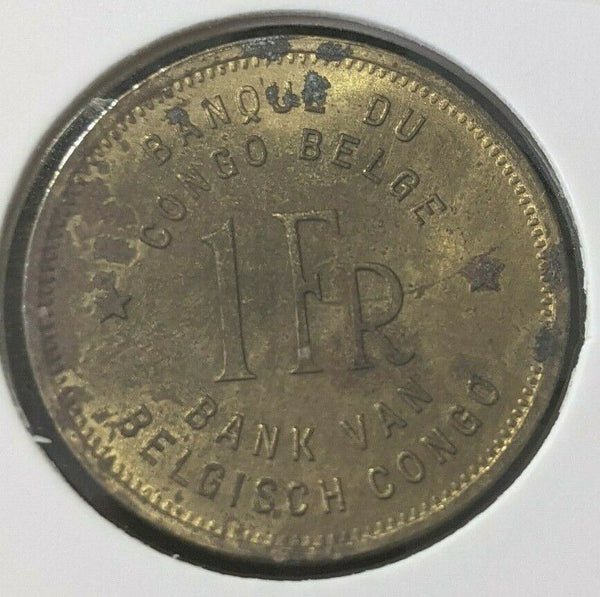 Belgian Congo 1949 Franc KM# 26    # 134