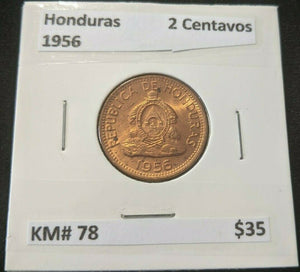 Honduras 1956 2 Centavos KM# 78    #0132