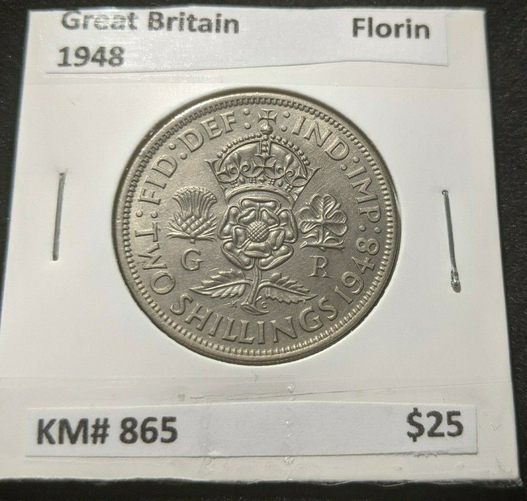 Great Britain 1948 Florin KM# 865    #738