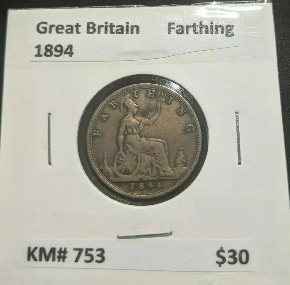 Great Britain 1894 1/4d Farthing KM# 753   #138