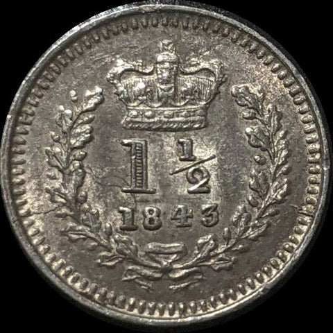 Great Britain 1843 1-1/2 Pence KM# 728   #0667 #16B