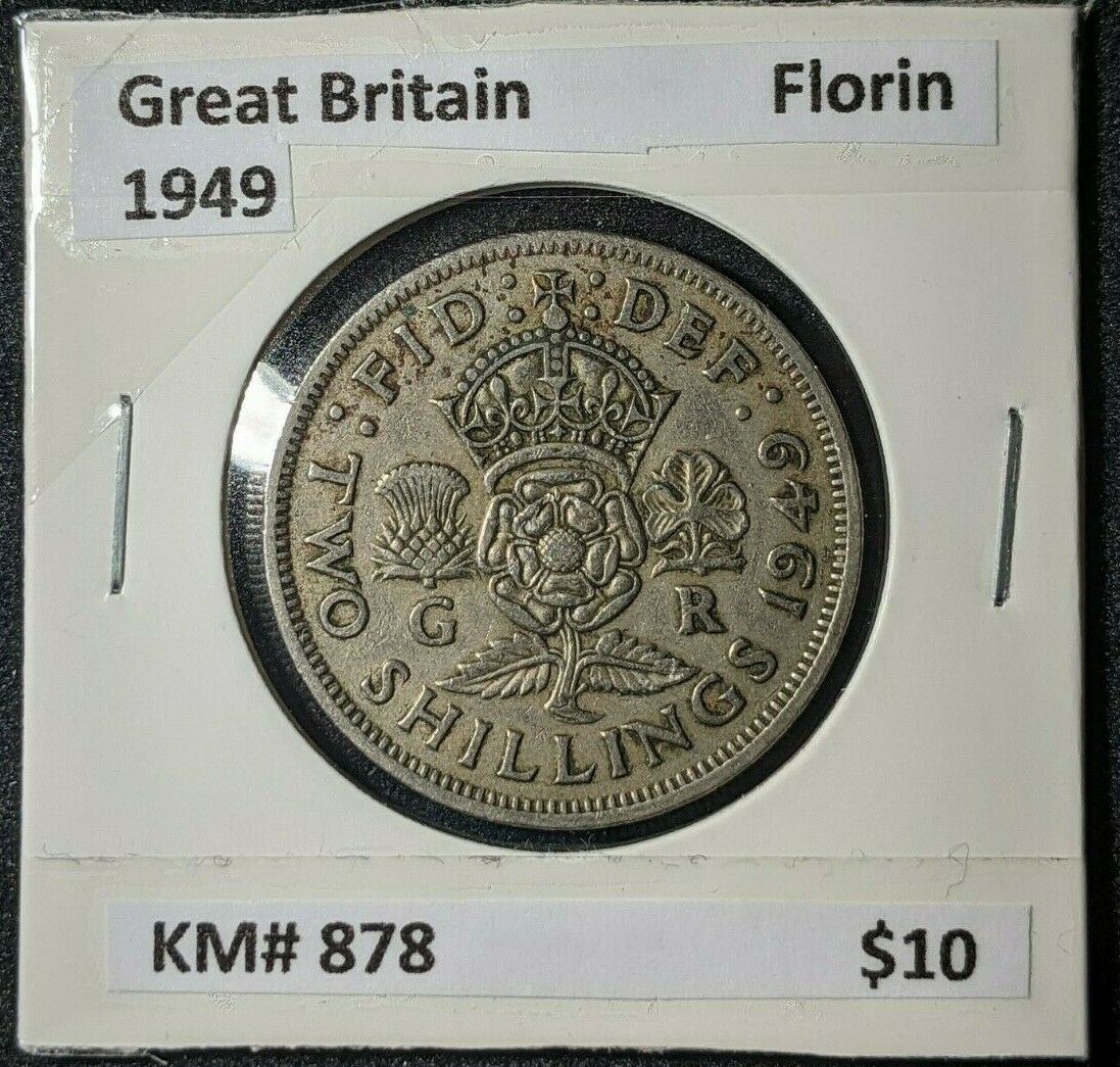 Great Britain 1949 Florin KM# 878    #691