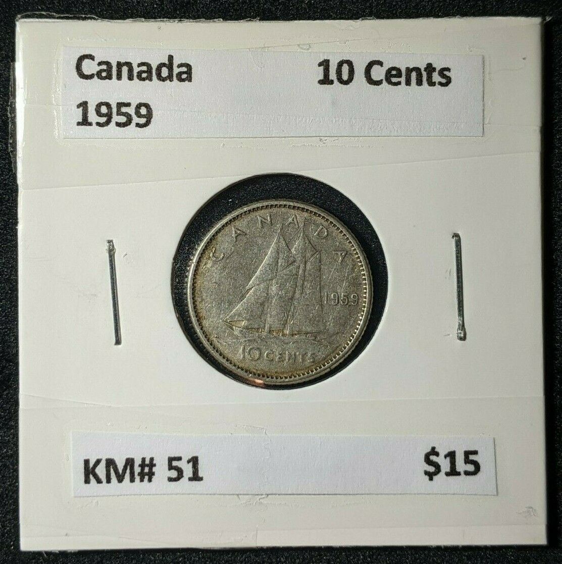 Canada 1959 10 Cents KM# 51    #479