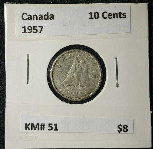 Canada 1957 10 Cents KM# 51    #480