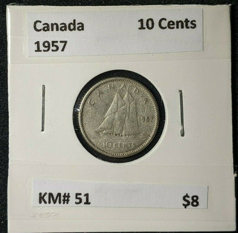Canada 1957 10 Cents KM# 51    #480