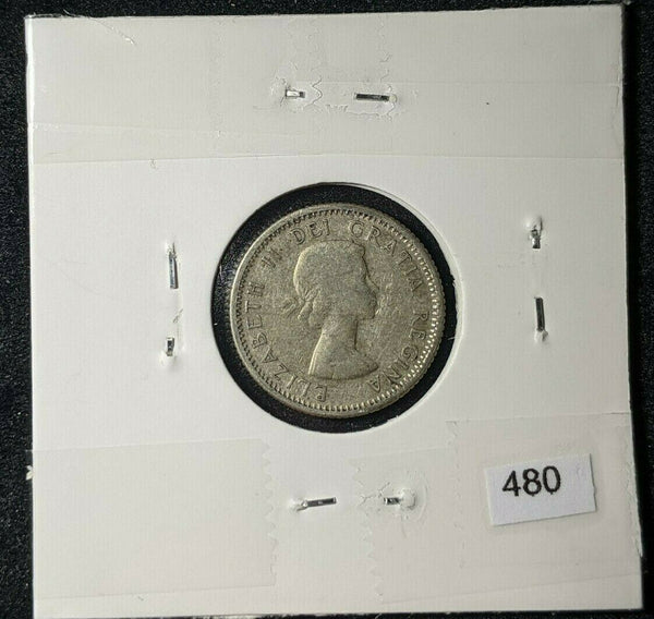 Canada 1957 10 Cents KM# 51    #480