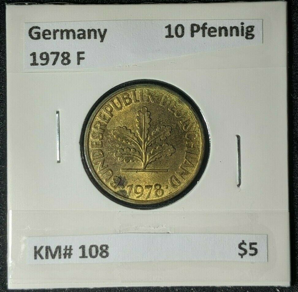 Germany 1978 F 10 Pfenning KM# 108    #0703  8A