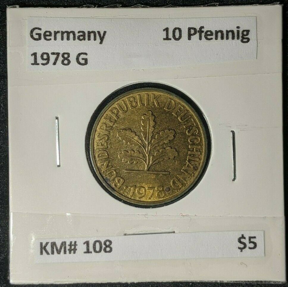 Germany 1978 G 10 Pfenning KM# 108    #0629  8A