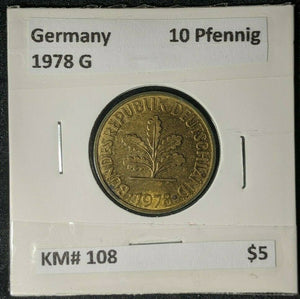 Germany 1978 G 10 Pfenning KM# 108    #0629  8A