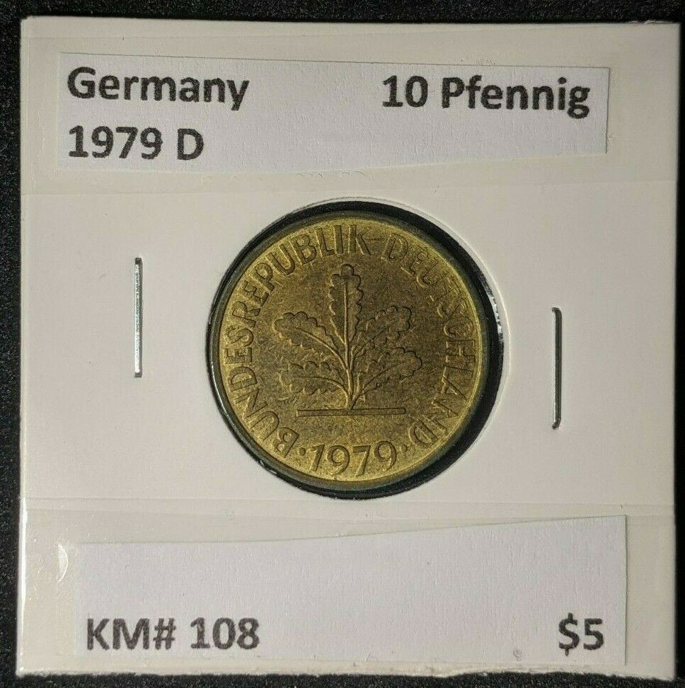 Germany 1979 D 10 Pfenning KM# 108    #0641  8A