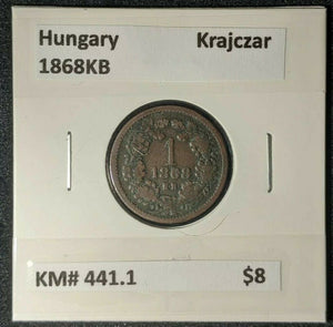 Hungary 1868KB Krajczar KM# 441.1    #0112