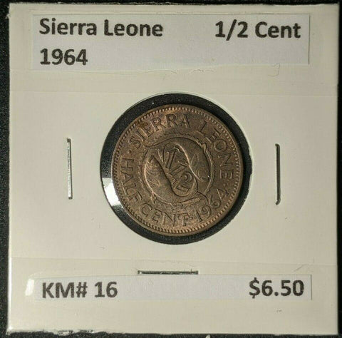 Sierra Leone 1964 1/2 Cent KM# 16 #18A