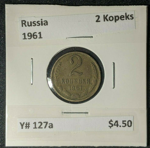 Russia 1961 2 Kopeks Y# 127a    #146