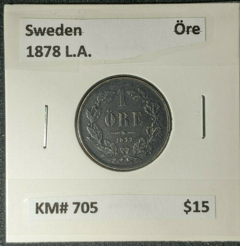 Sweden 1878 Ore KM# 705  #101