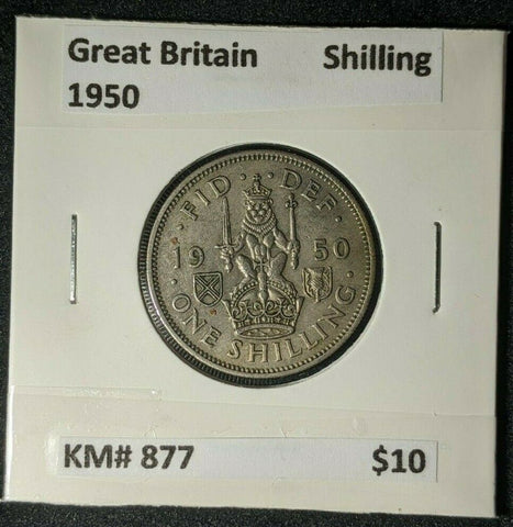 Great Britain 1950 Shilling 1/- KM# 877  #354
