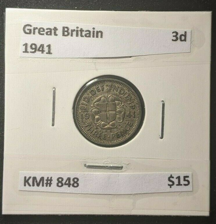 Great Britain 1941 Threepence 3d KM# 848 #022