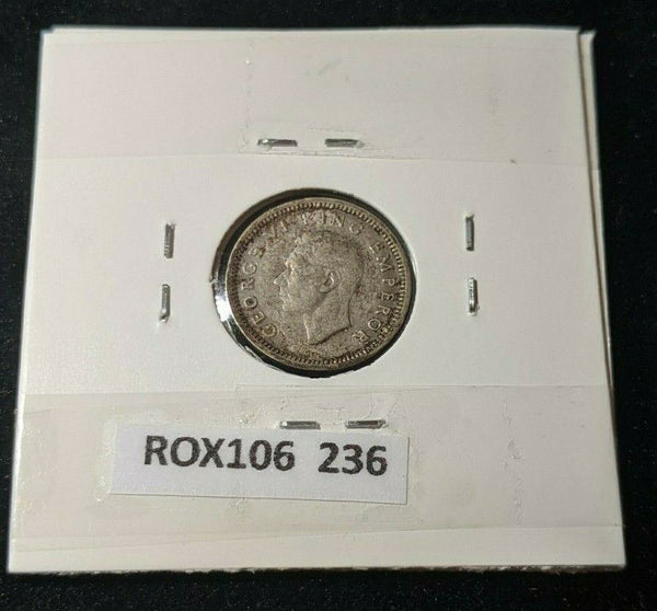 New Zealand 1937 Threepence 3d KM# 7   #236