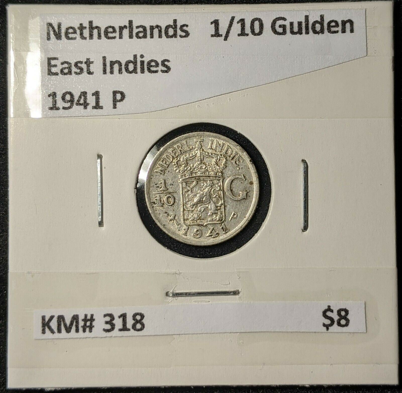 Netherlands East Indies 1941 P 1/10 Gulden KM# 318          #541