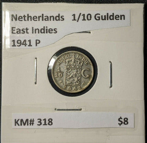 Netherlands East Indies 1941 P 1/10 Gulden KM# 318          #704