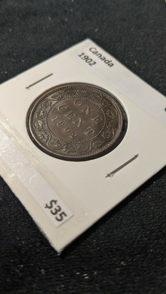 Canada 1902 One Cent KM# 8      #736
