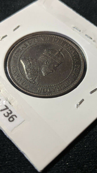 Canada 1902 One Cent KM# 8      #736