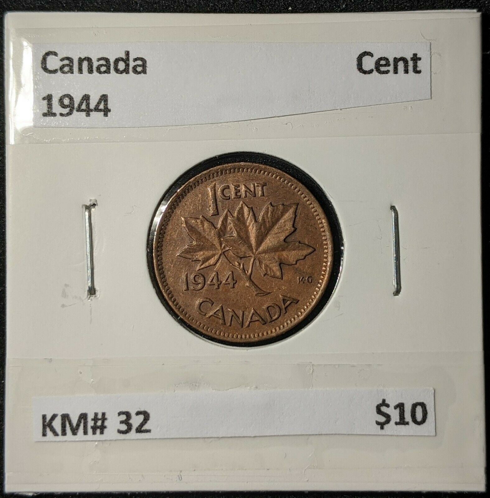 Canada 1944 Cent 1c KM# 32    #014