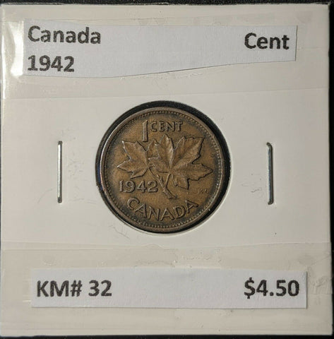 Canada 1942 Cent 1c KM# 32    #264