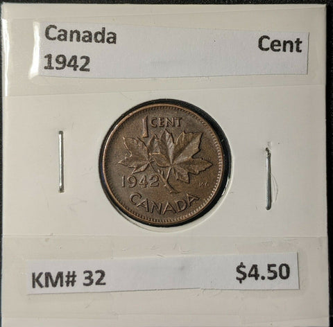 Canada 1942 Cent 1c KM# 32    #355