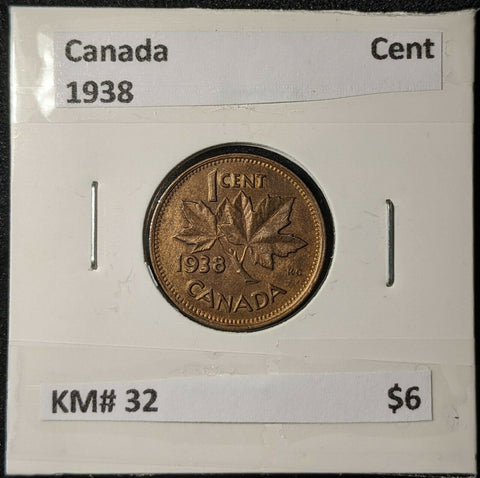 Canada 1938 Cent 1c KM# 32    #221