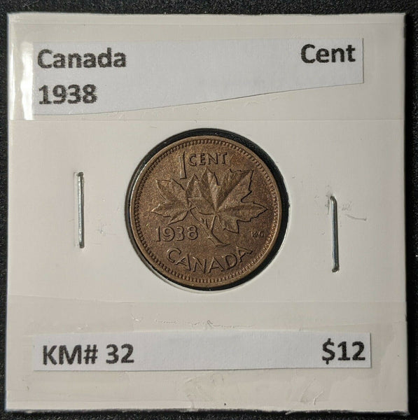 Canada 1938 Cent 1c KM# 32    #002
