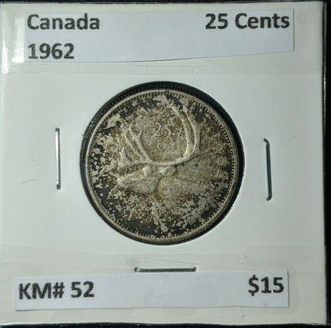 Canada 1962 25 Cents 25c KM# 52    #600