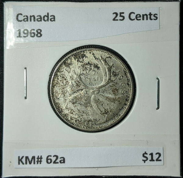 Canada 1968 25 Cents 25c KM# 62a  #708