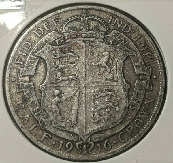 Great Britain 1916 Half Crown KM# 818.1   #028