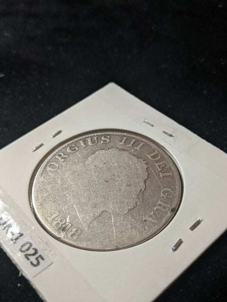 Great Britain 1818 Half Crown KM# 672 Damaged  #025