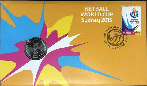 2015 Australia PNC, Netball World Cup Sydney, with 20c Coin