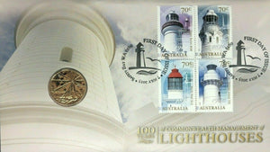 2015 Commonwealth Management of Lighthouses 100 Years FDC/PNC - RAM Mint Coin